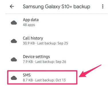 check when the backup is made