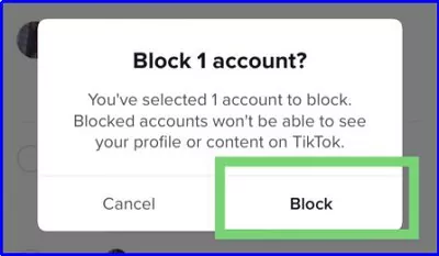 comfirm to block