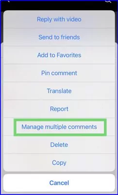 manage multiple comments on TikTok