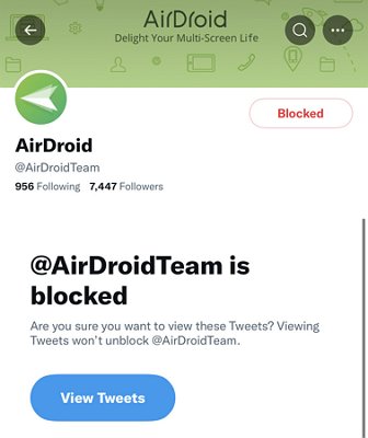 see blocked accounts