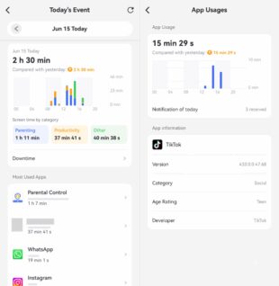 TikTok usage with AirDroid