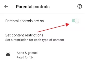 Jugendschutzeinstellungen für Google Play aktivieren