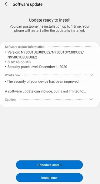 update samsung software