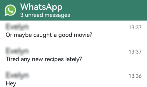 read WhatsApp messages on widget without blue ticks