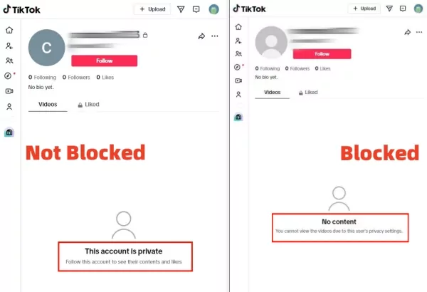 whether blocked on TikTok