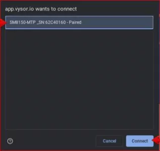 connect Android via USB on Vysor