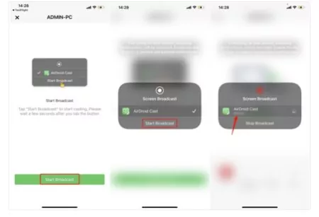 enable iOS permission on AirDroid Cast