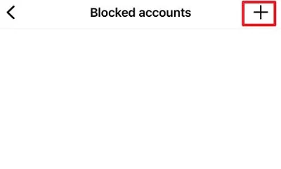 add a blocked account