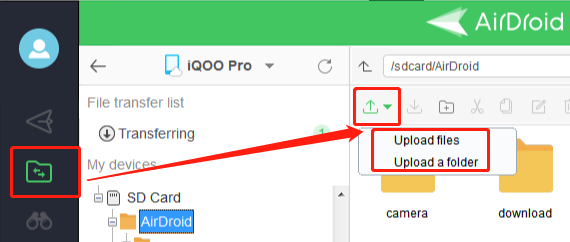 airdroid file access