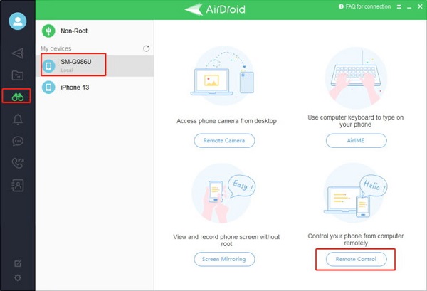 airdroid personal remote control control