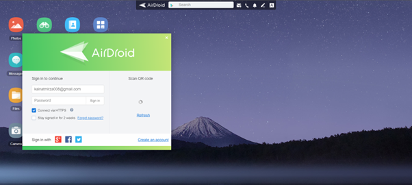 airdroid web login