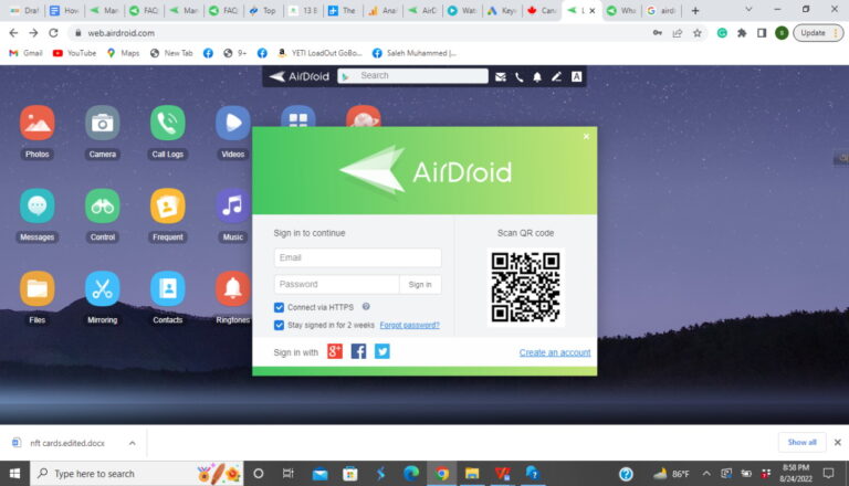 android message app airdroid 1
