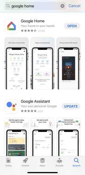 google home on iphone1
