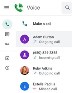 Google Voice call recorder