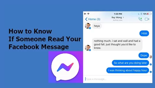 know if someone read your facebook message