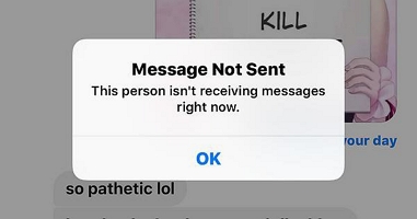 Message pas envoyé sur Messenger