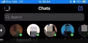 статус активности в Messenger