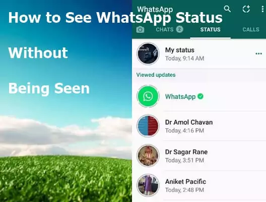 see WhatsApp status without seen