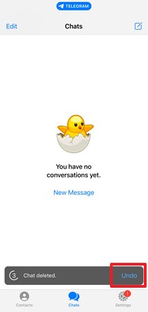 funzione annulla Telegram