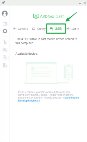 Connecting using Cable