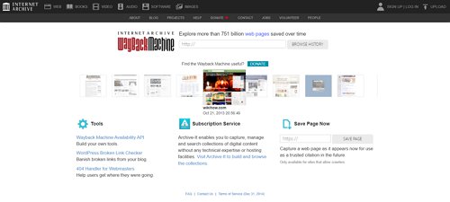 WayBack Machine