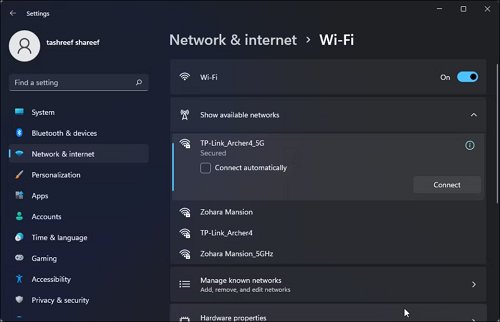 check network connection on PC
