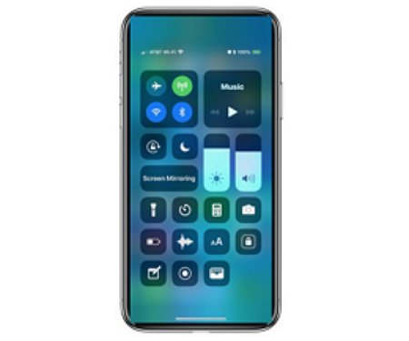 Open Control Center on your iOS device