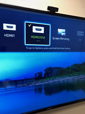 Source opti Once you press it your TV screen will show options like TV HDMI1 HDMI2DVI