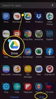 add app to secure folder