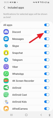 disable Discord notifications on Android