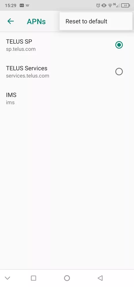 reset apn settings