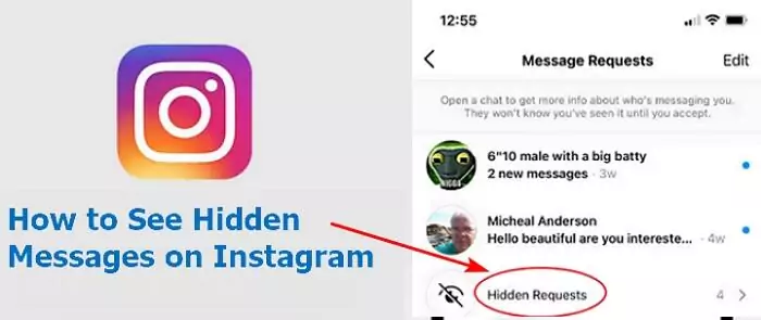 verborgene Nachrichten auf Instagram sehen