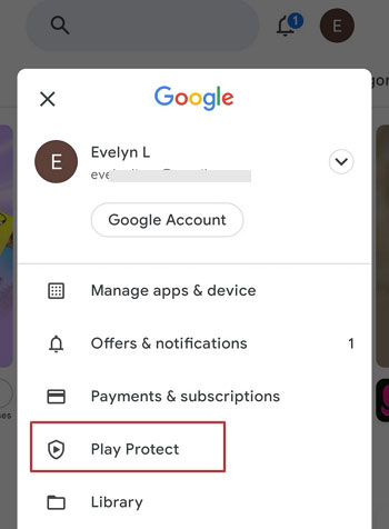 tap on play protect