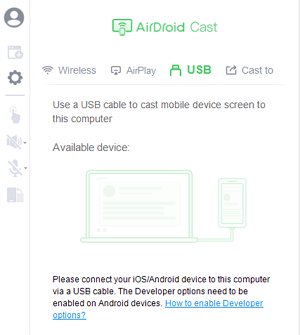 USB on AirDroid Cast