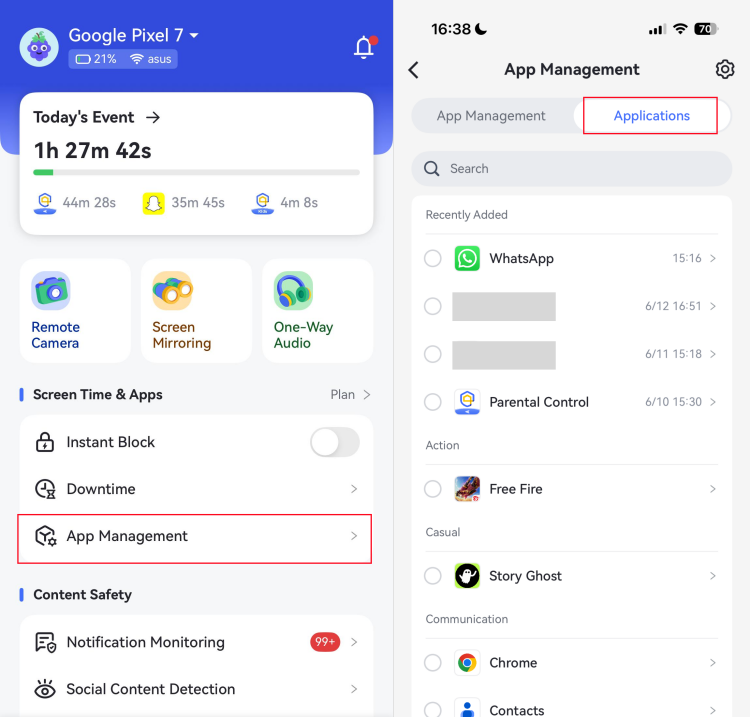 check app list