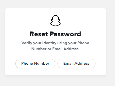 reset password