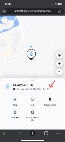 share location between iPhone and Samsung