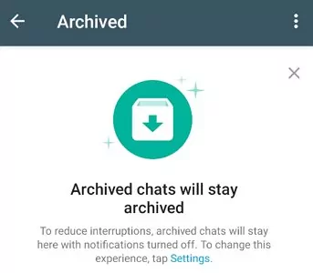 stay WhatsApp chat archived