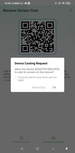accept cast request