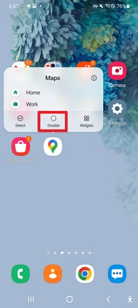 disable apps in app drawer