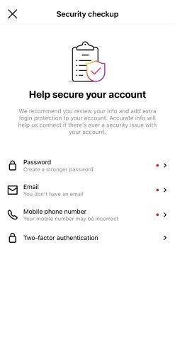 use Security Checkup