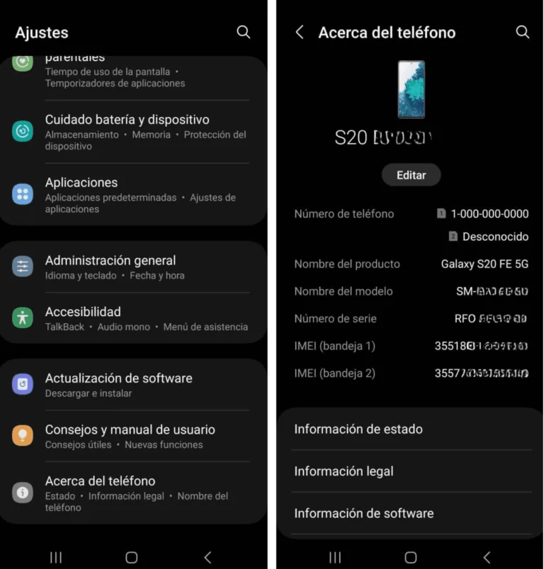 Encontrar IMEI en Android