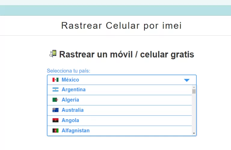 Rastrear celular por IMEI