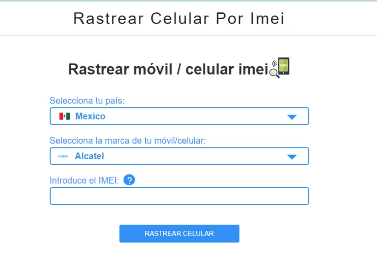 Rastrear movil IMEI