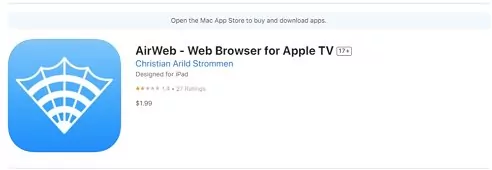 AirWeb for Apple TV