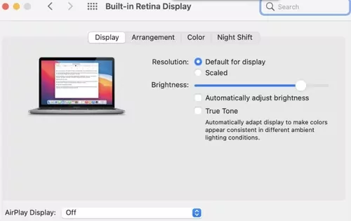 Auto Adjust Brightness on Mac