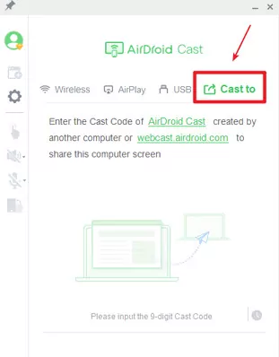 Cast to on AirDroid Cast