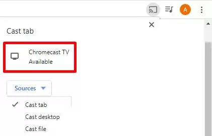 Chromecast to TV from Chrome browser