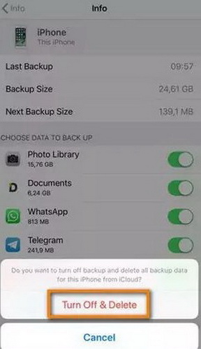 clear iCloud storage
