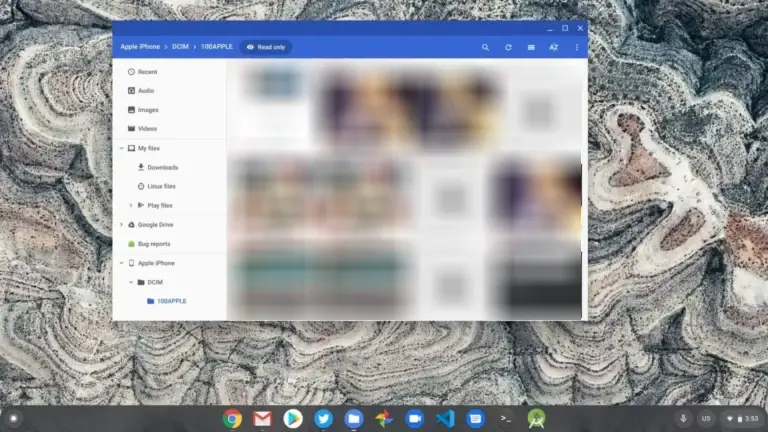 google-photos-with-iphone-connected-to-chromebook